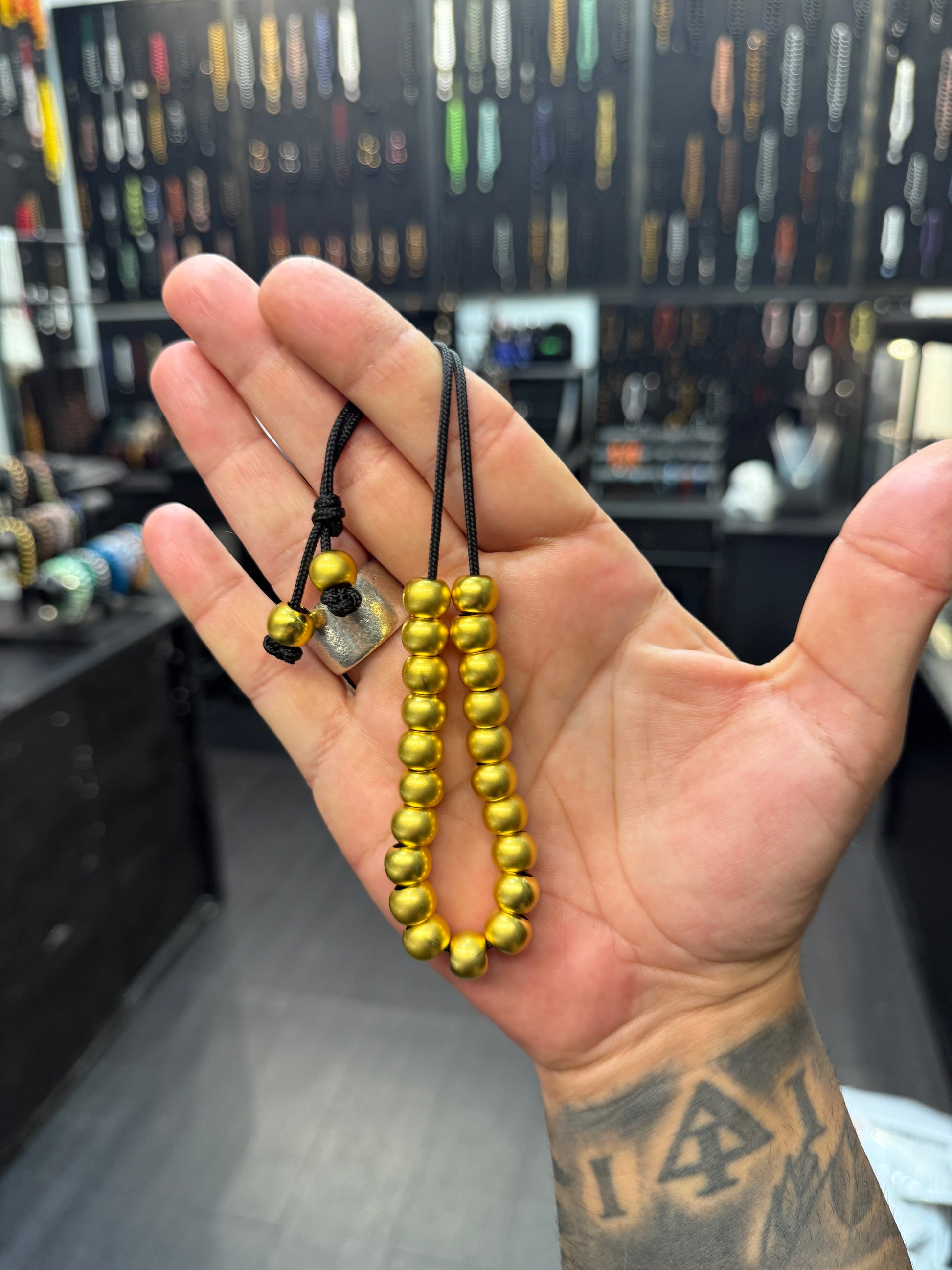 18k Gold Plated Brass Komboloi / Worry Beads