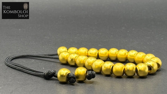 18k Gold Plated Brass Komboloi / Worry Beads