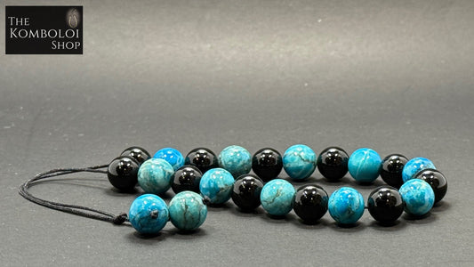 Marble & Onyx 21 Bead Komboloi