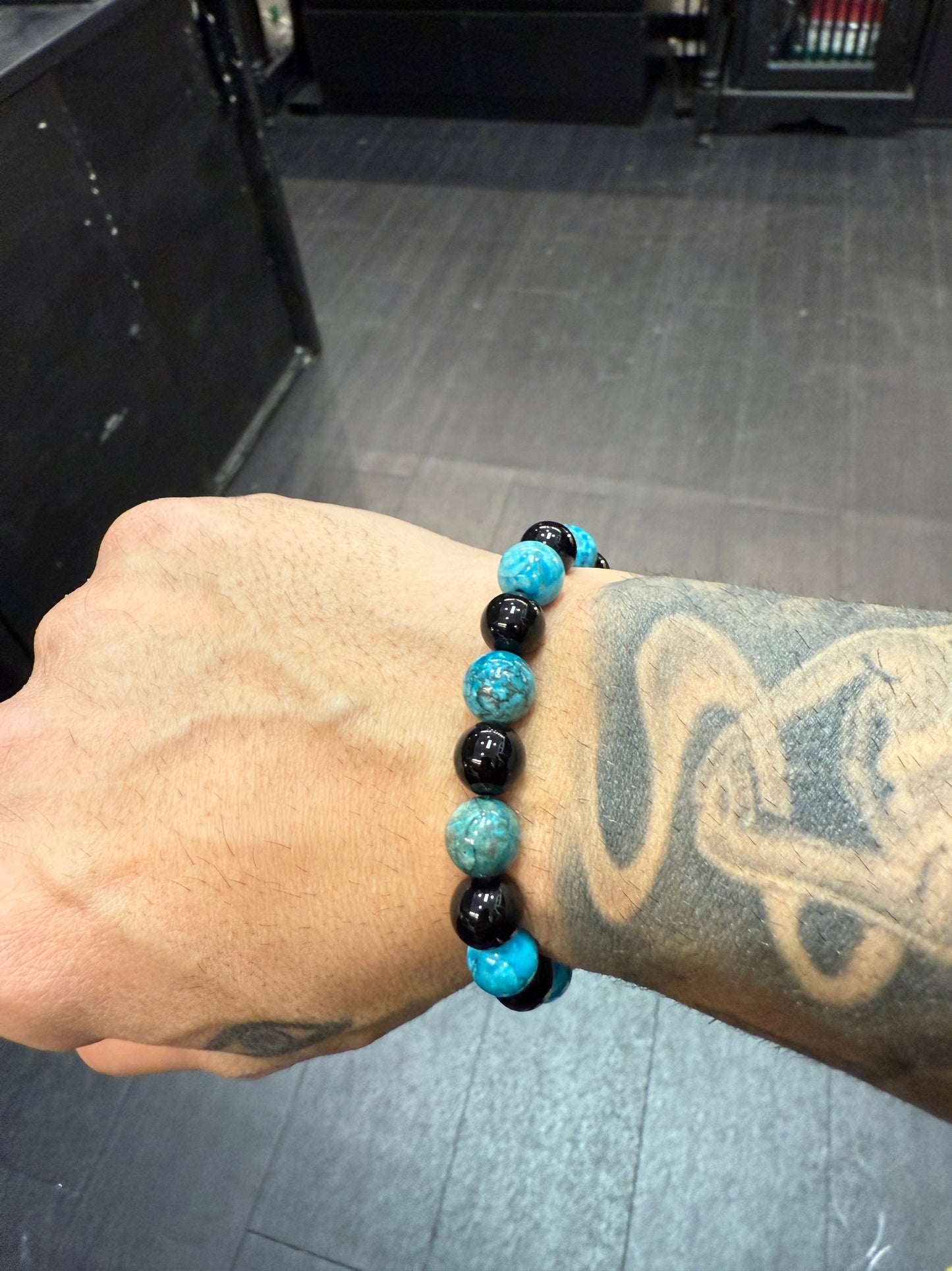 Onyx & Marble Wearable Worry Beads