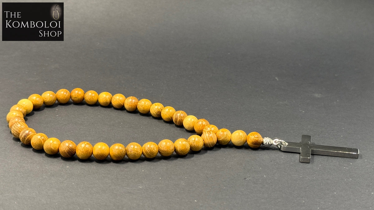 33 Bead Orthodox / Christian Car Prayer Beads - Sandlewood