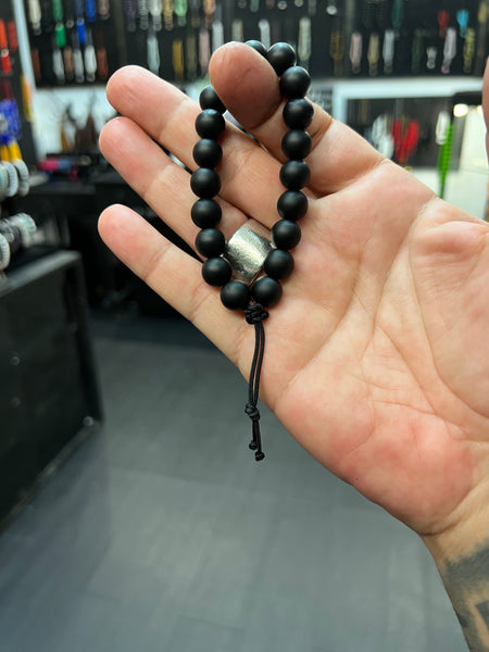 Gothic Series Matte Black Onyx Worry Beads - Wearable MK3 (Short)