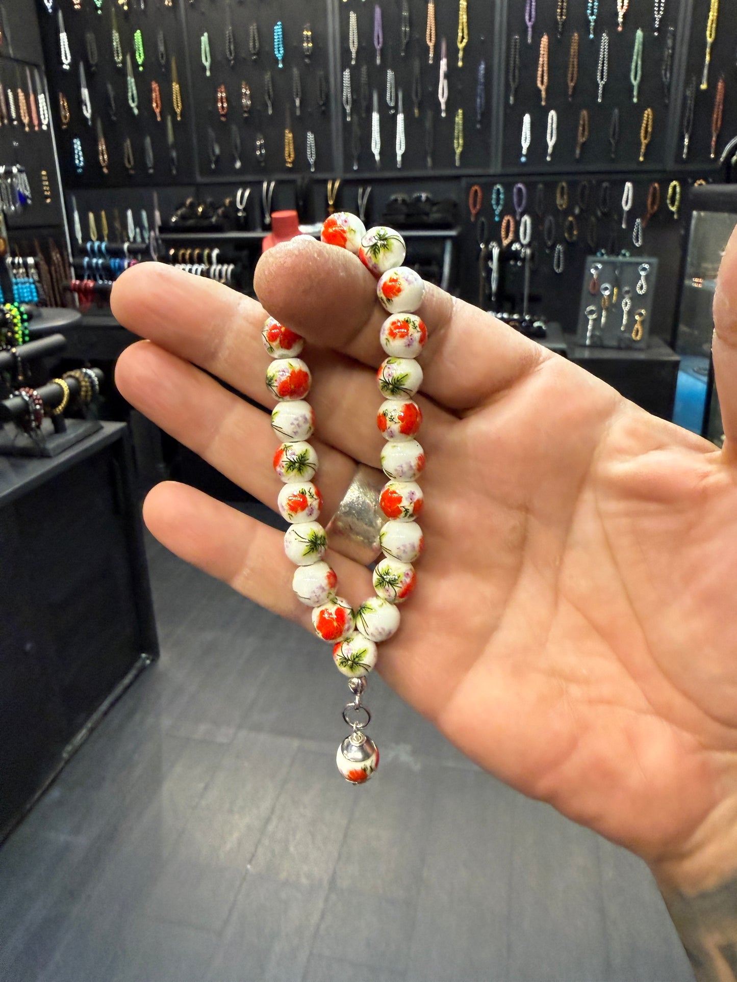 Porcelain Worry Bead Bracelet