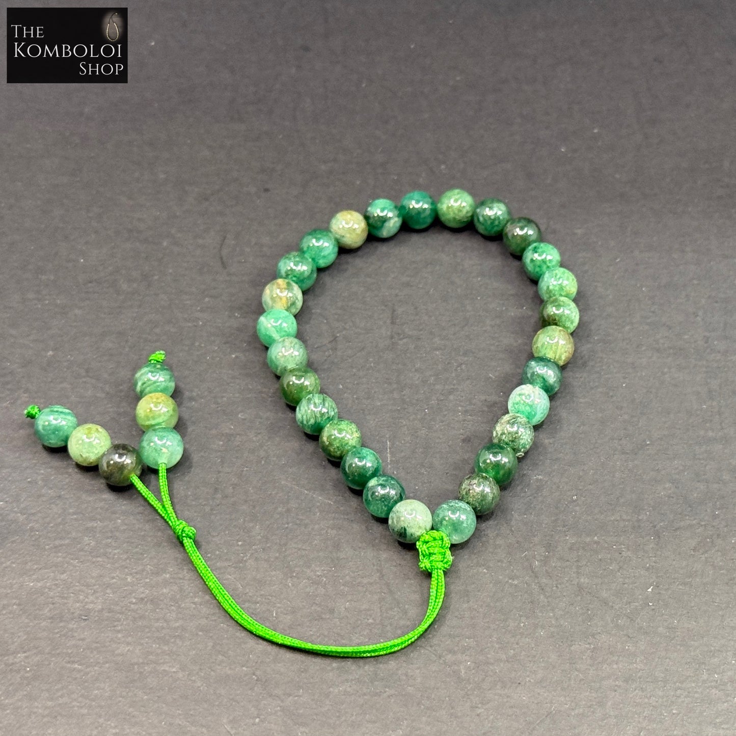 27 Bead Emerald Wrist Mala