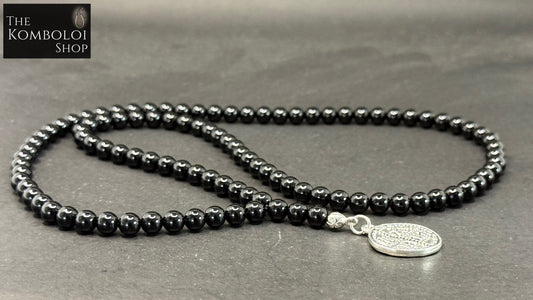 Onyx 100 Bead Orthodox Prayer Beads with IC XC NIKA