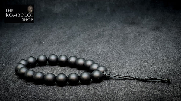 Gothic Series Matte Black Onyx Worry Beads - Wearable MK3 (Short)