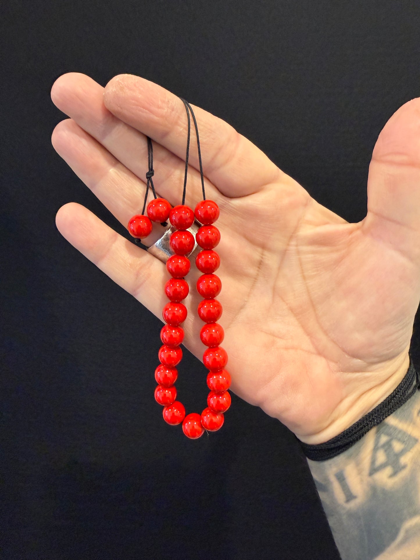 White Jade (Color Treated) Komboloi / Worry Beads