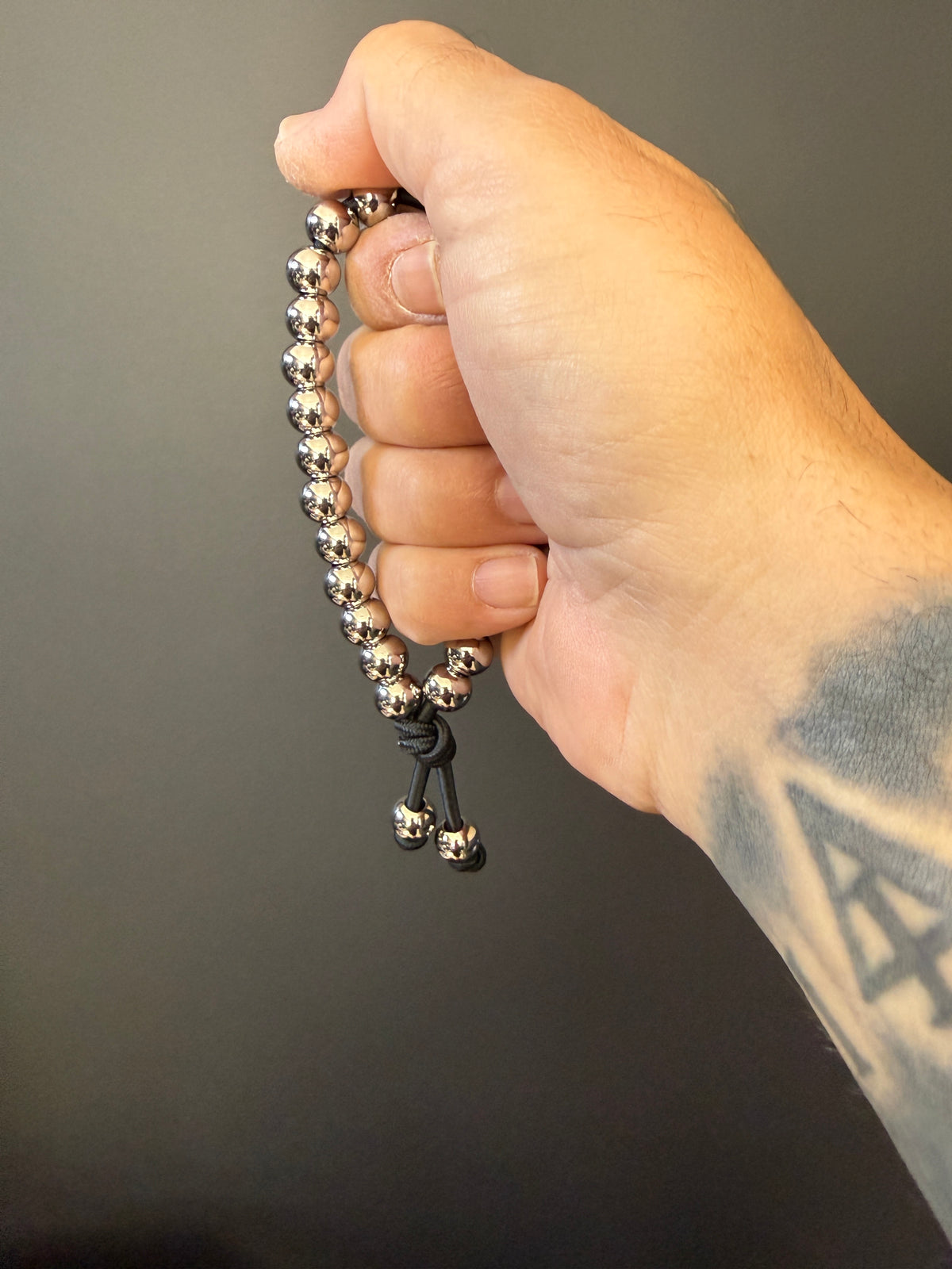 Stainless Steel Worry Bead Bracelet