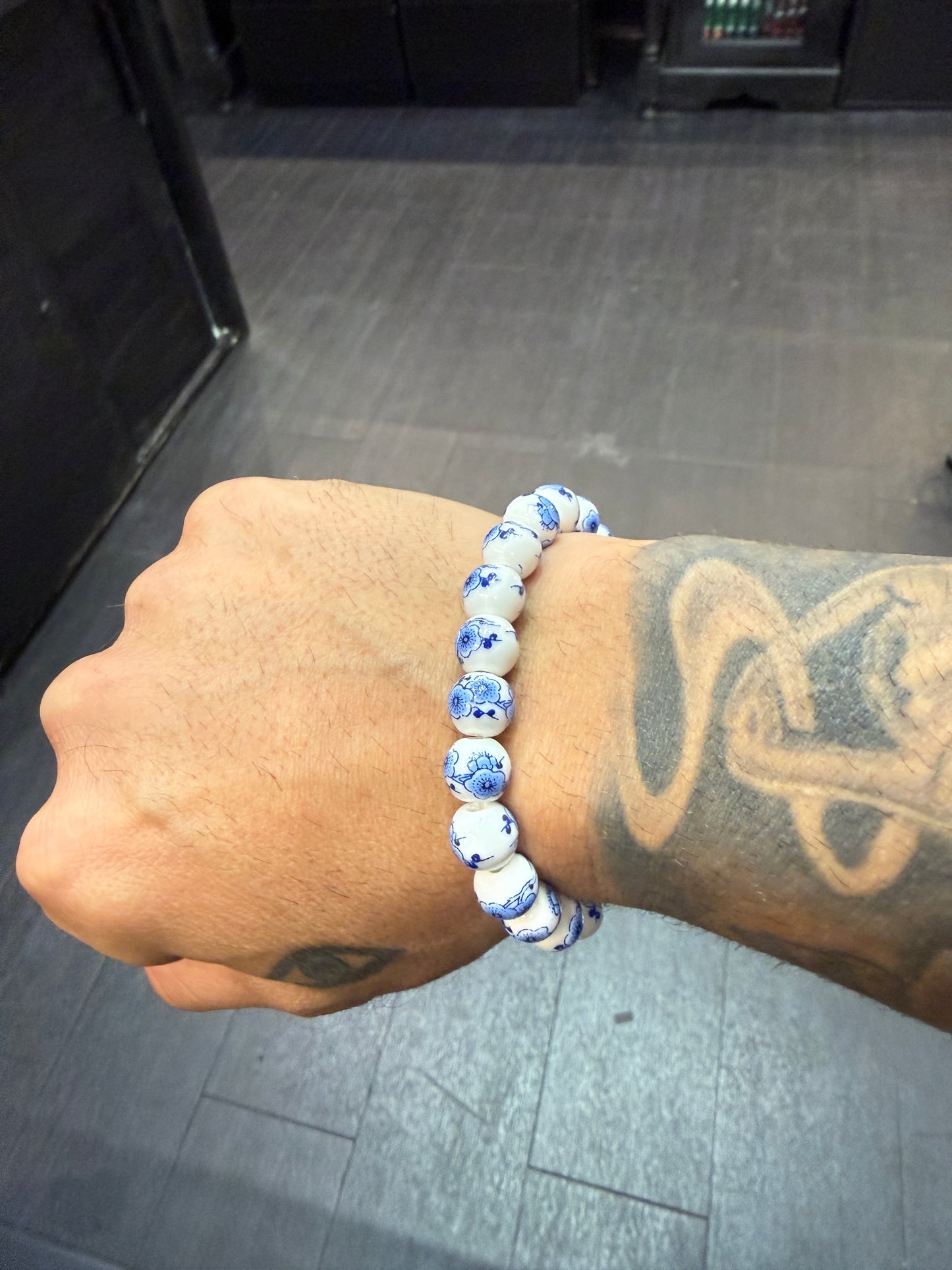 Porcelain Worry Bead Bracelet