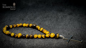 Tigers Eye Anglican Rosary Beads