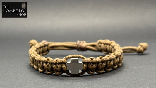 Paracord & Stainless Steel Cross Protection Bracelet