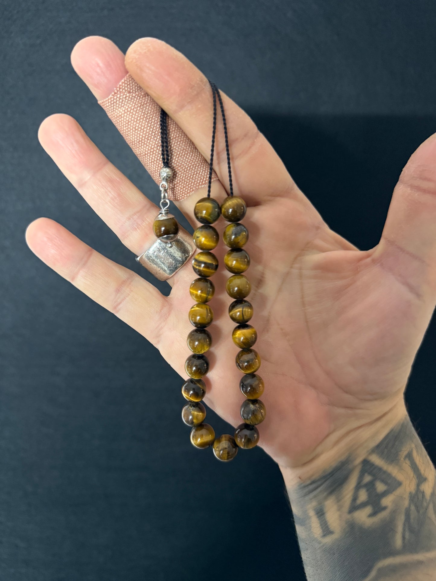 Silk Strung Tiger’s Eye Komboloi