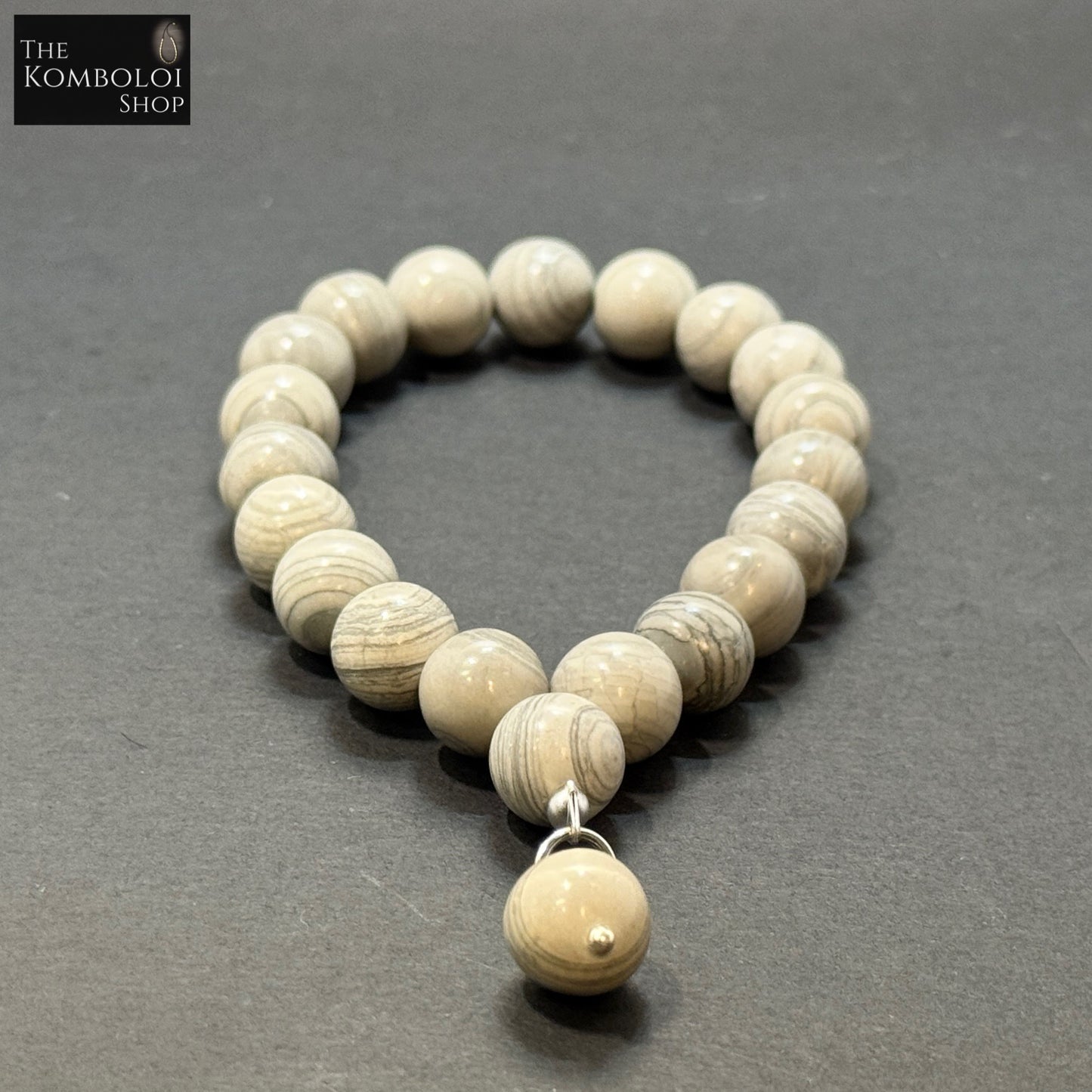 Silverline Jasper Worry Beads