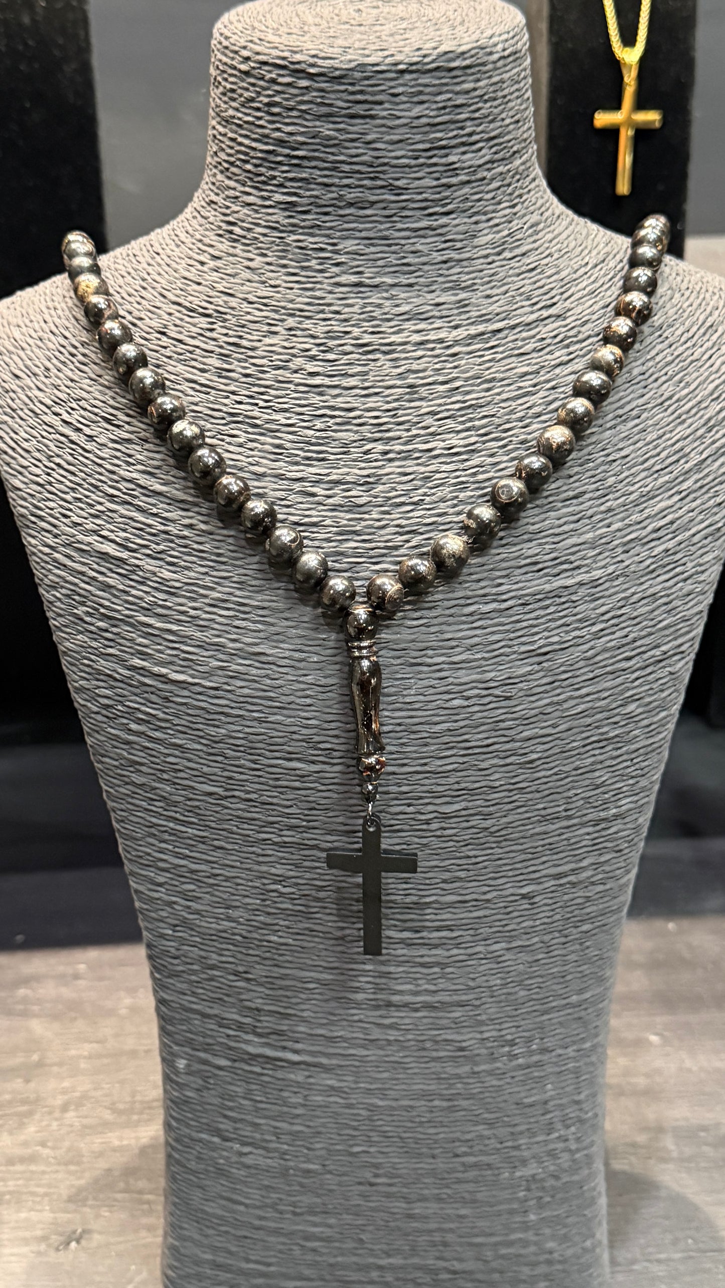 Yusuri (Black Coral) 100 Bead Orthodox Prayer Beads
