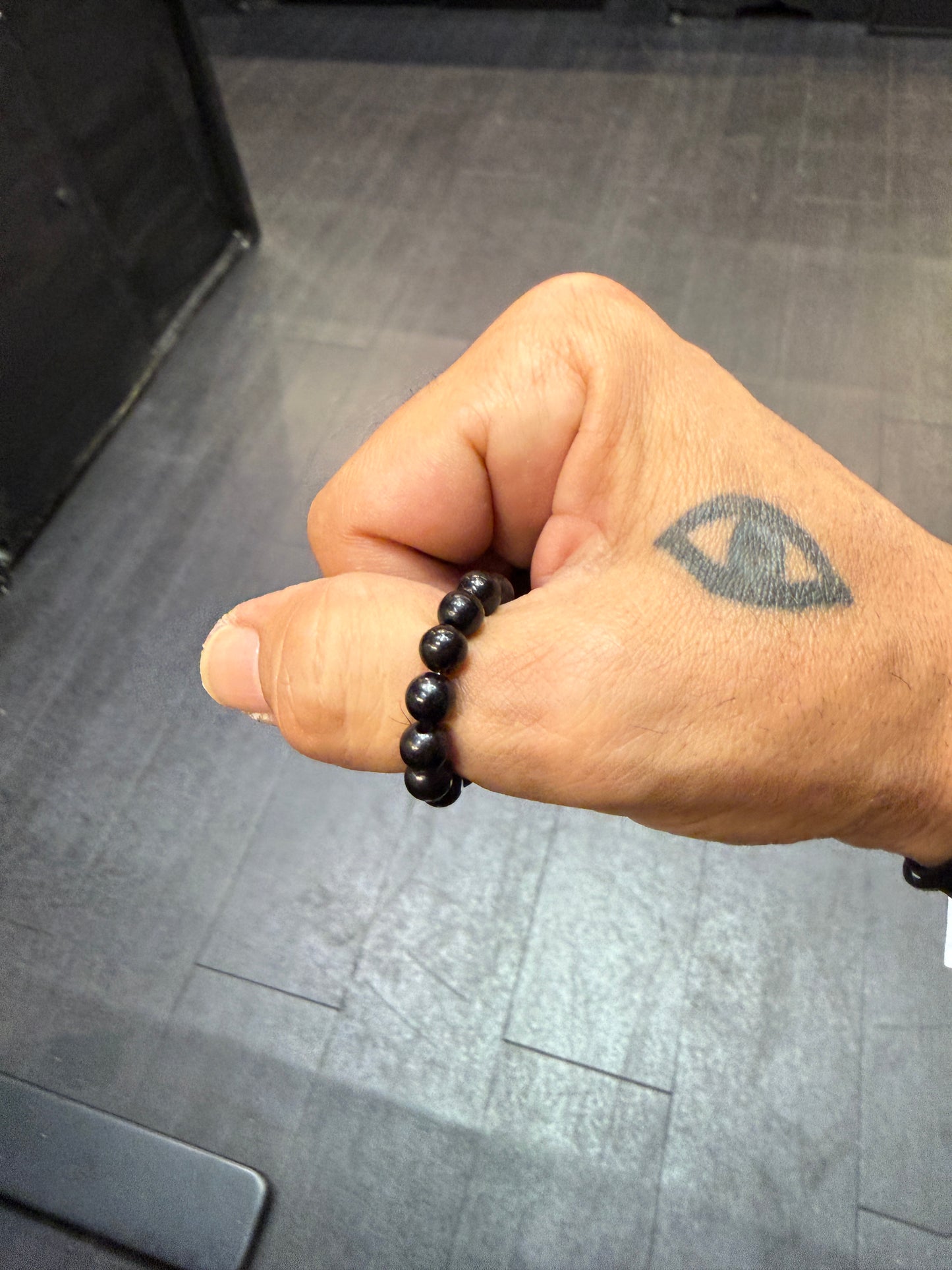 Onyx Worry Bead Ring / Anxiety Ring