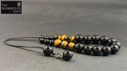 Onyx & Tigers Eye Cascading Komboloi