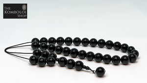 Onyx 33 Bead Total Black Komboloi / Worry Beads