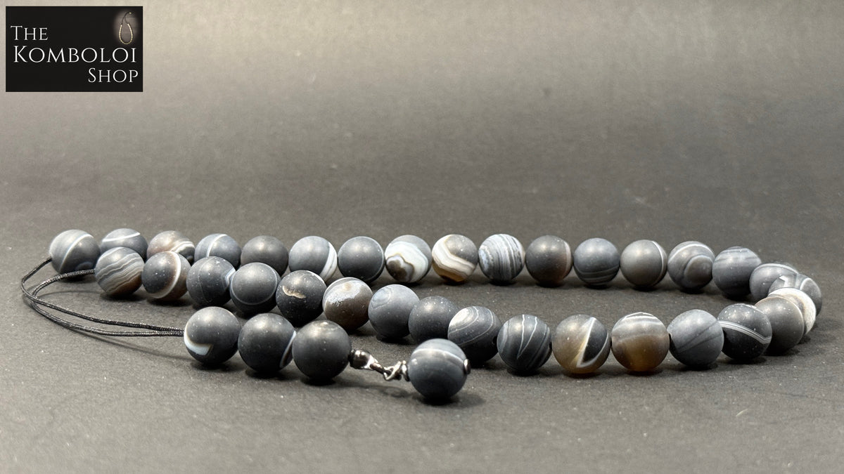 Agate 33 Bead Komboloi / Worry Beads