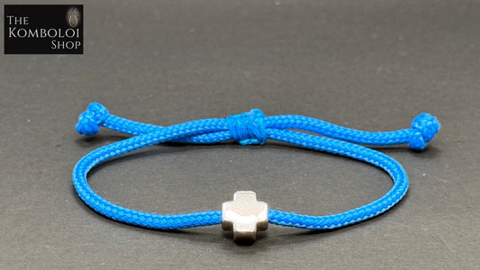 Minimalist Paracord & Stainless Steel Cross Protection Bracelet