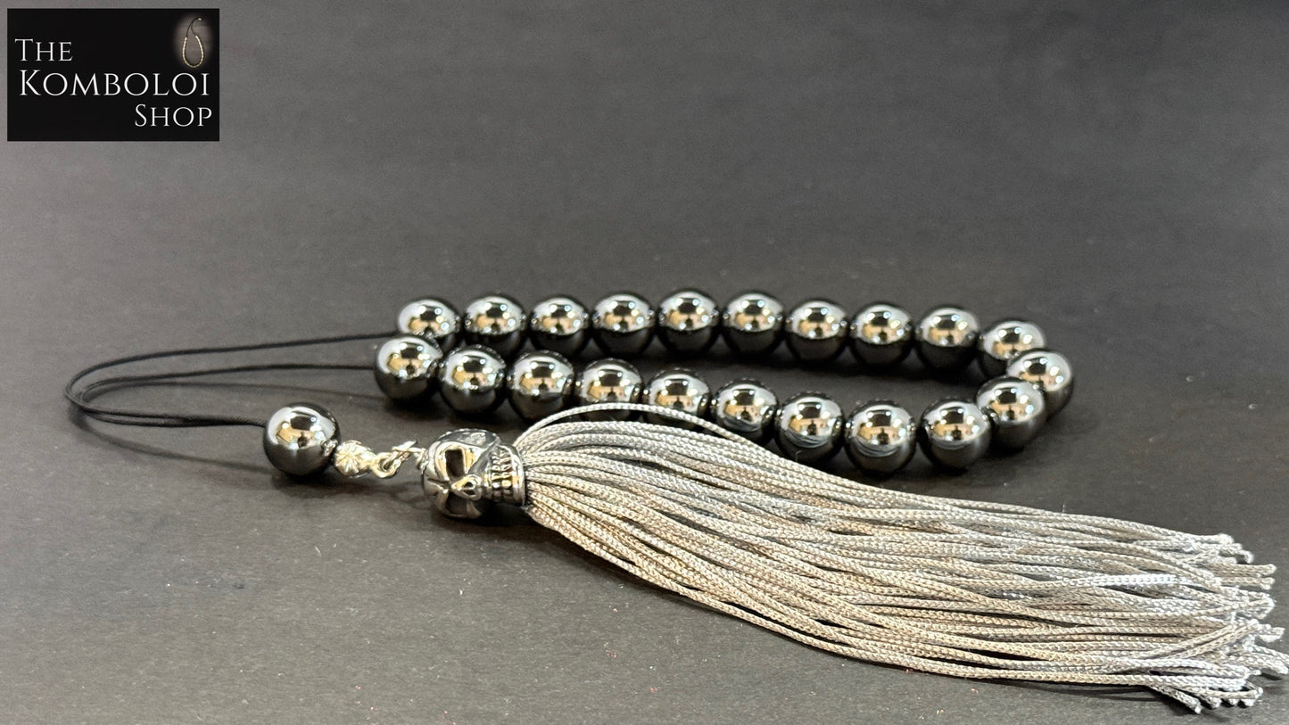 Hematite & Skull OG Series Komboloi / Worry Beads
