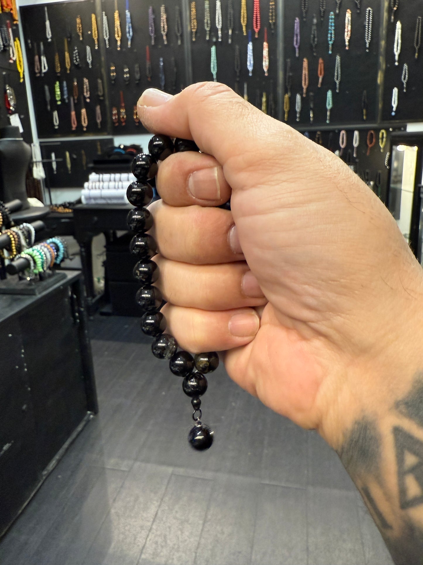 Matte Onyx Wearable Worry Beads