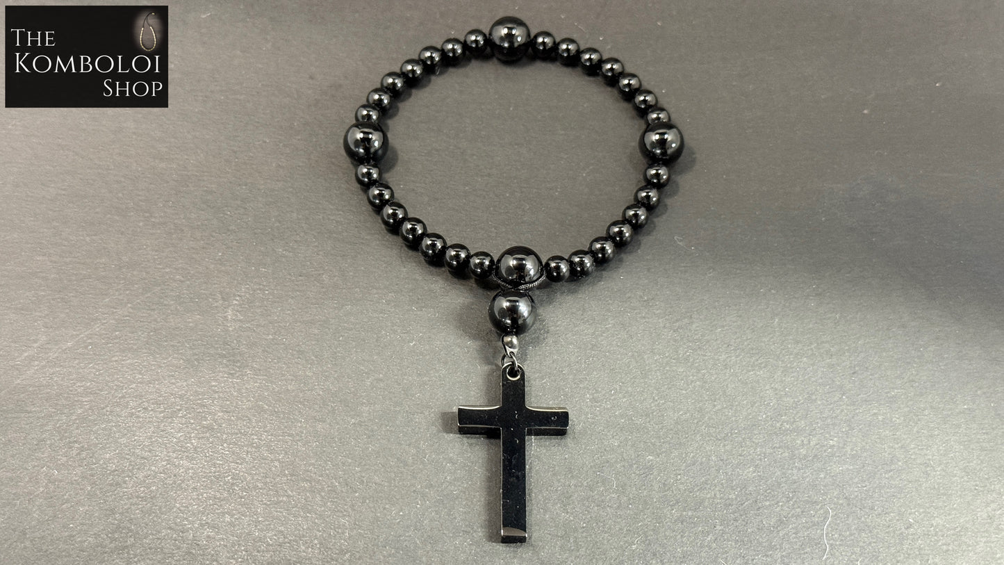 Onyx Anglican Rosary Beads
