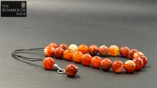 Agate 21 Bead Komboloi / Worry Beads