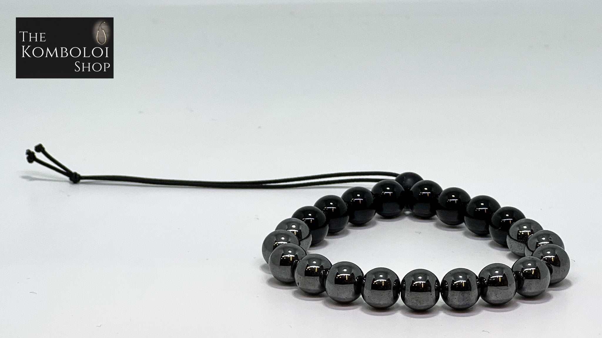 Onyx & Hematite Worry Bead Bracelet (Long Tailed MK II)
