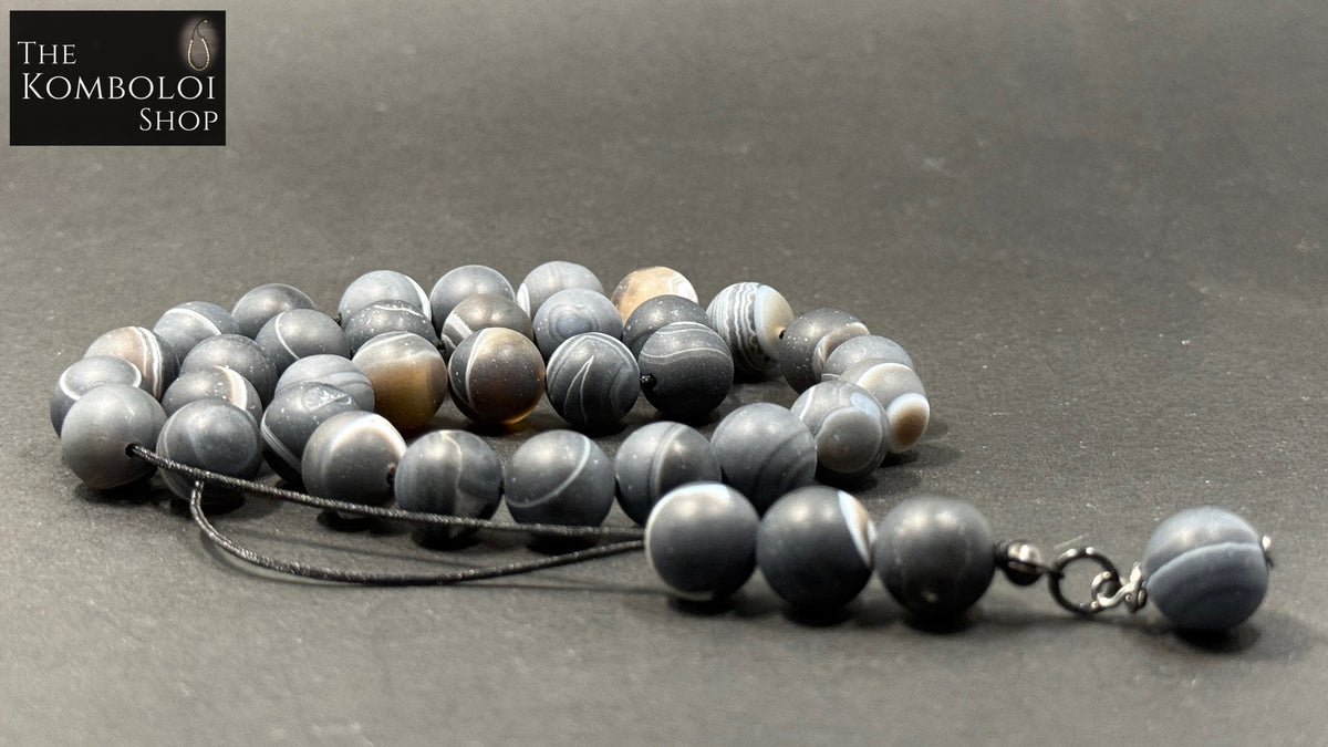 Agate 33 Bead Komboloi / Worry Beads