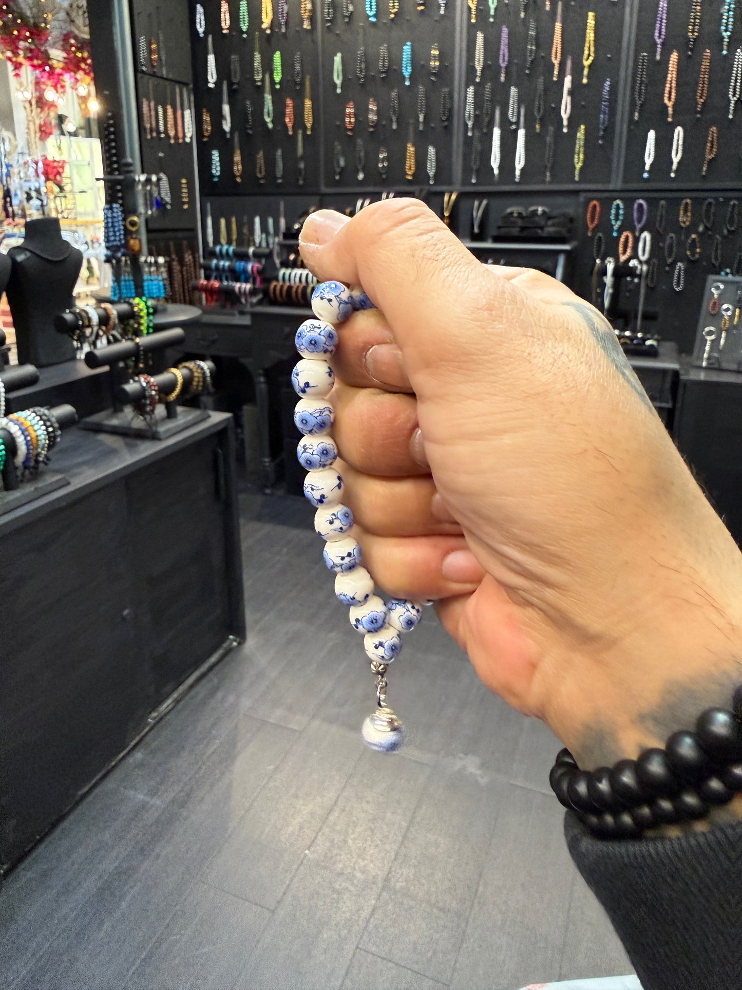 Porcelain Worry Bead Bracelet