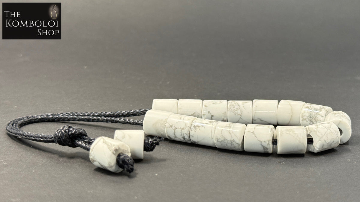 Howlite w/ Kevlar Komboloi / Worry Beads