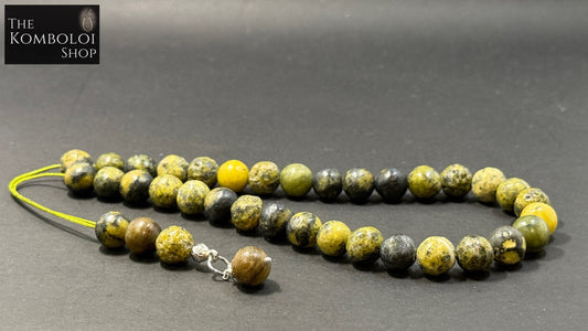 Yellow Turquoise 33 Bead Komboloi / Worry Beads