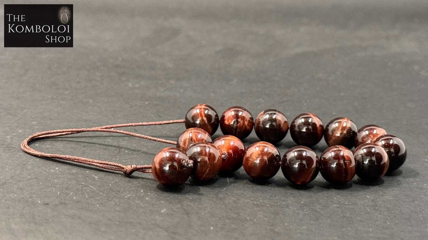 Red Tigers Eye Lucky 13 Komboloi