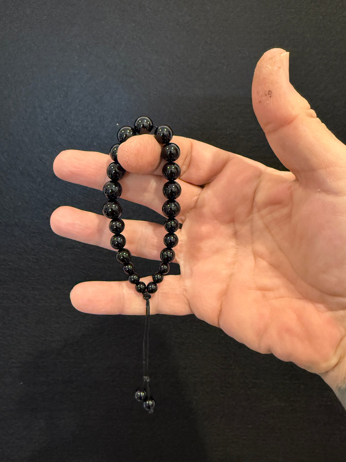 Cascading Onyx Worry Beads - Wearable MK3 (Short)