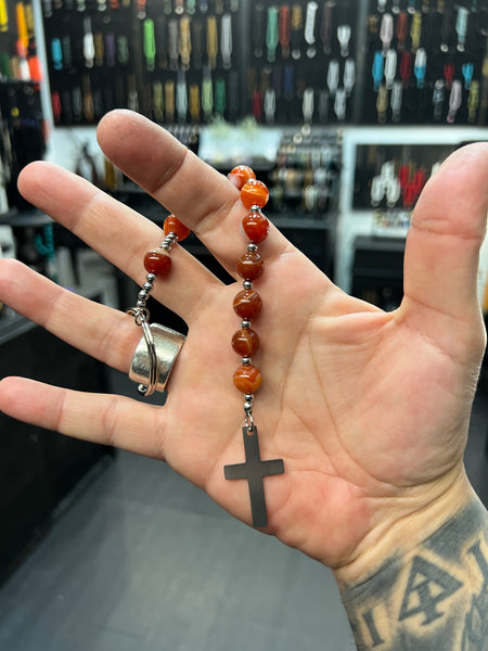 Irish Penal Rosary - Agate