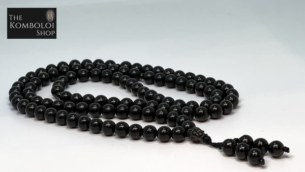 Shungite Mala Bead Necklace (108 Beads)