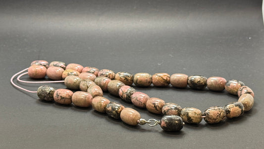 Rhodonite 33 Bead Komboloi / Worry Beads