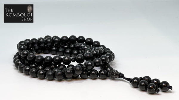 Shungite Mala Bead Necklace (108 Beads)