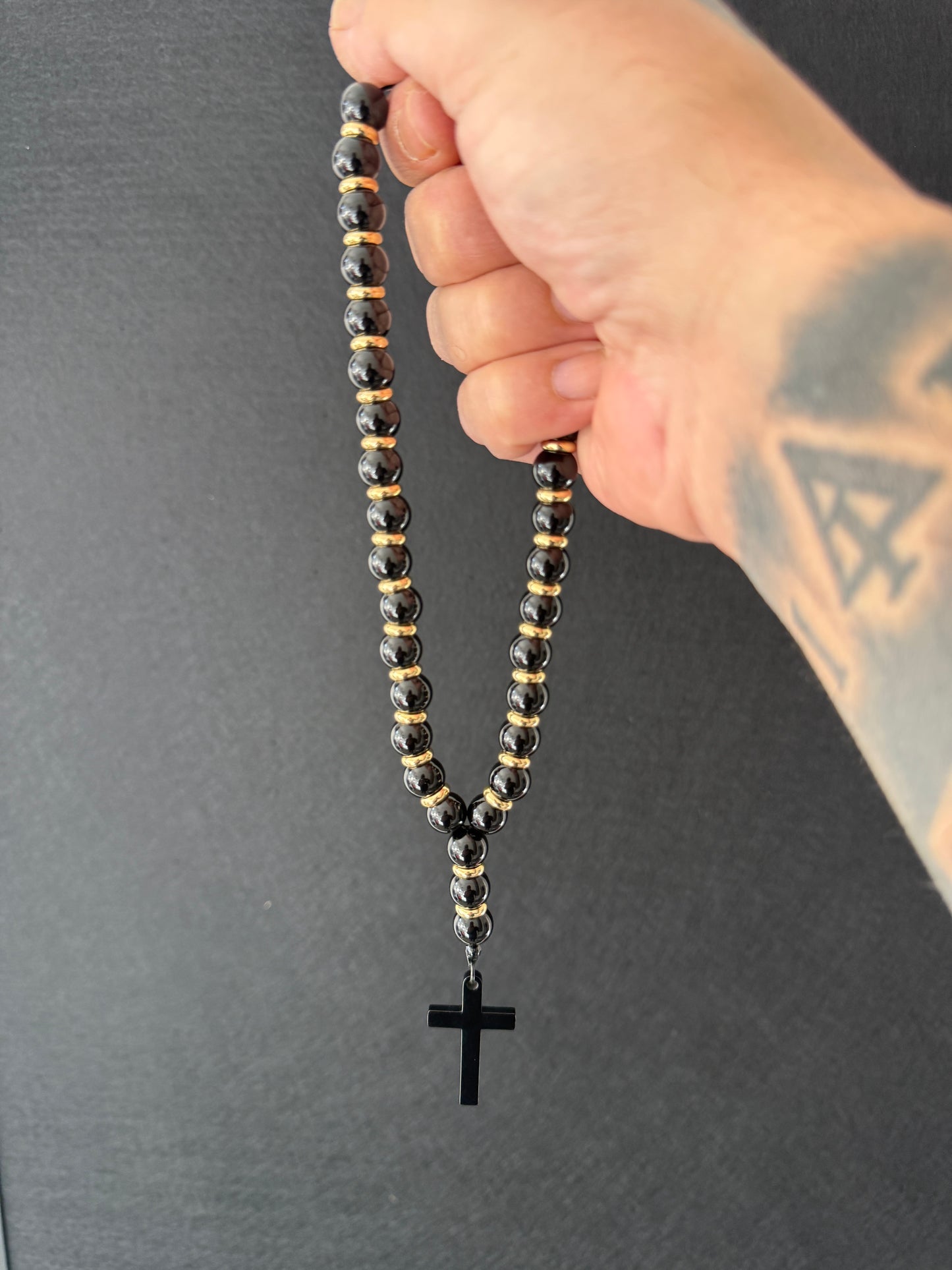 Royal Collection – 33 Bead Onyx Orthodox Prayer Beads