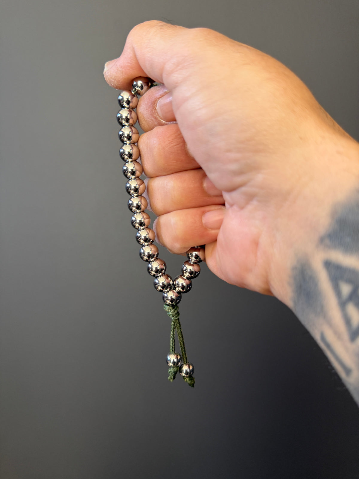 Stainless Steel & Kevlar Compact Worry Beads