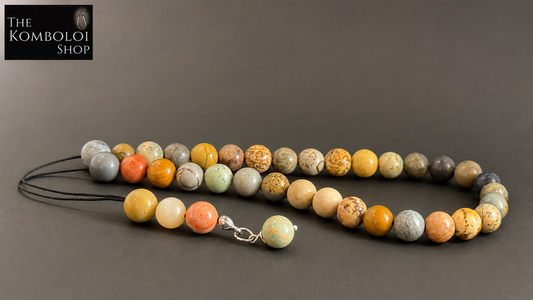 Jasper 33 Bead Komboloi / Worry Beads