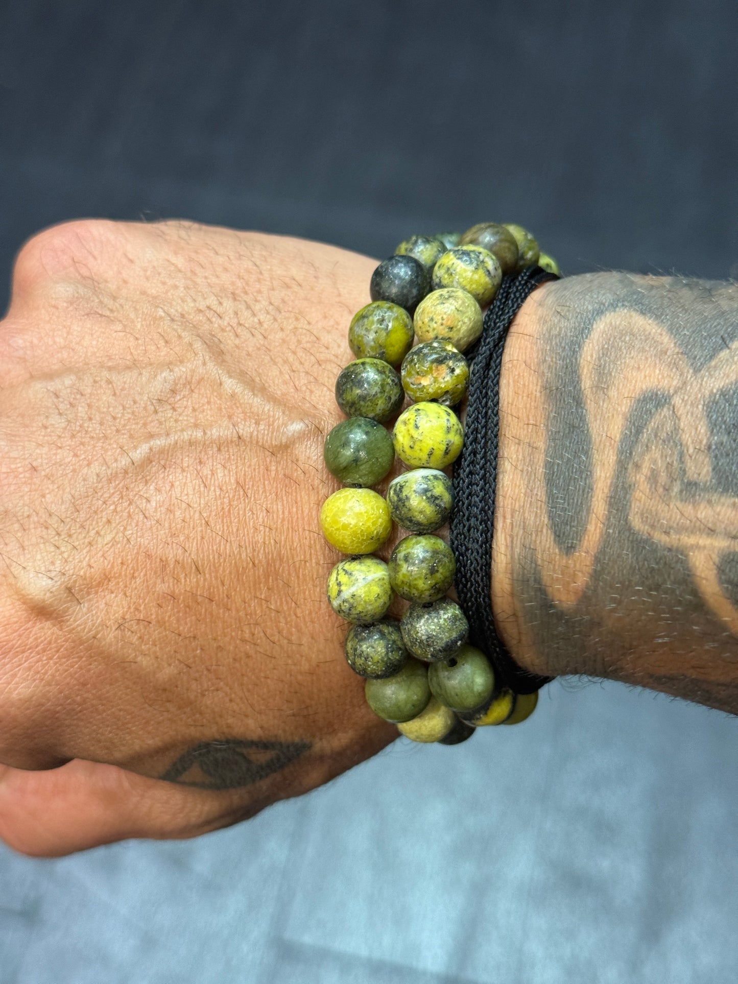Yellow Turquoise Komboloi / Worry Bead Bracelet -  MK3 V2