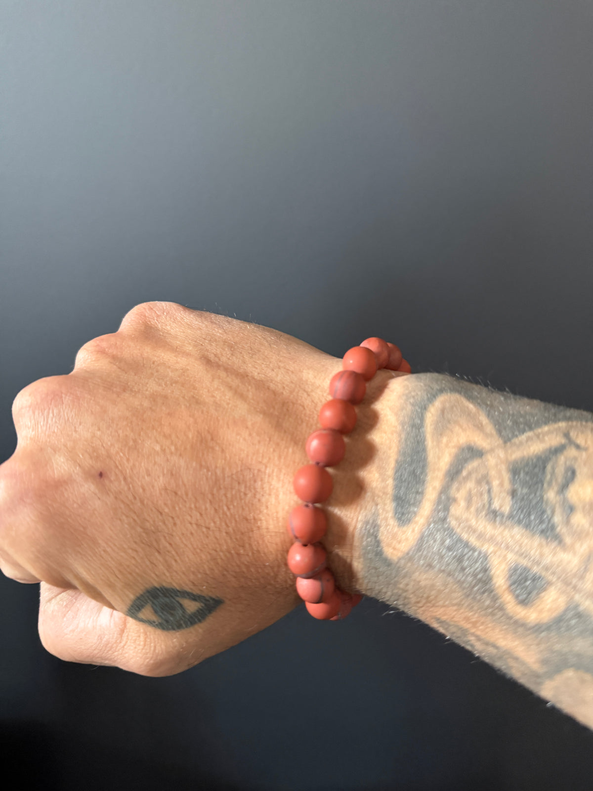 Red Jasper Worry Bead Bracelet