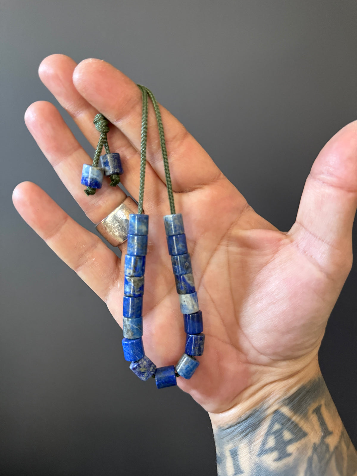 Lapis Lazuli w/ Kevlar Komboloi / Worry Beads