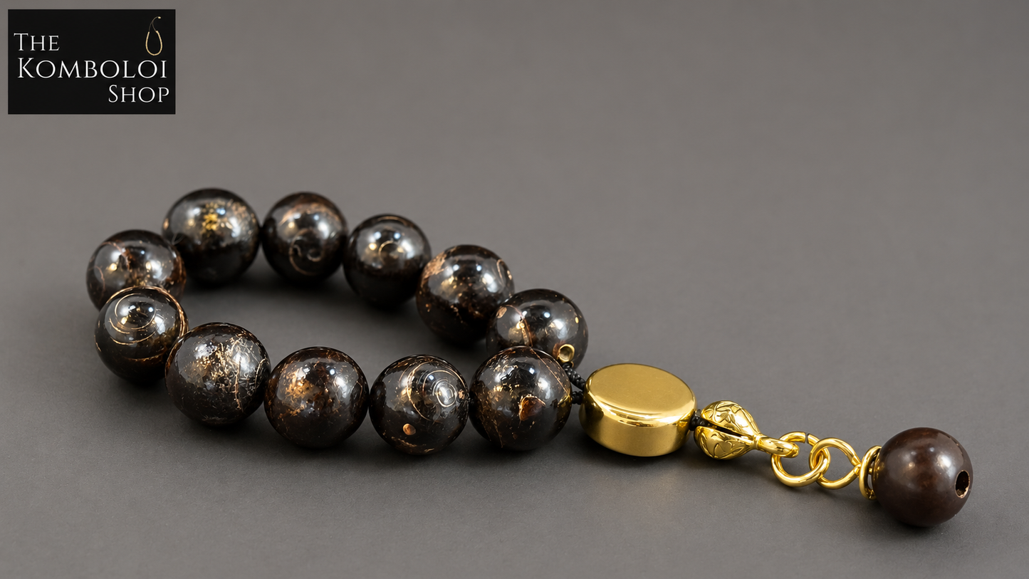 Yusuri (Black Coral) Mini Ottoman (Worry Beads / Tasbih / Misbaha)