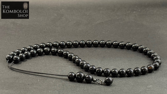 Cretan 51 Bead Komboloi / Worry Beads - Onyx