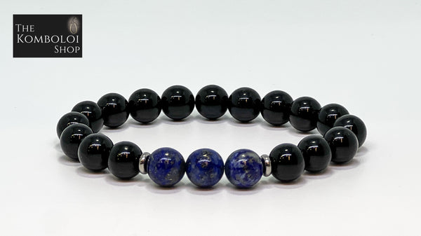 Onyx & Lapis Lazuli Bracelet