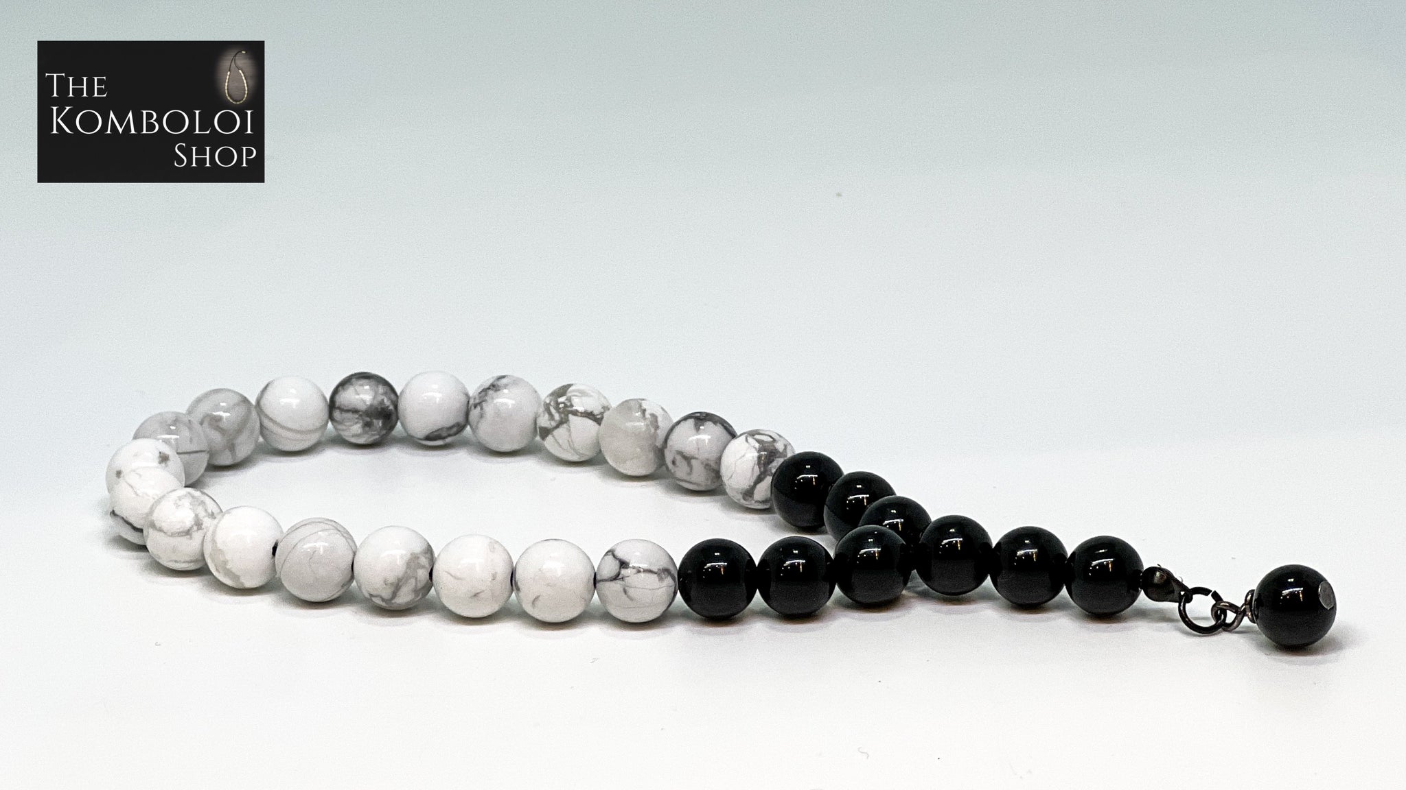 Howlite & Onyx Worry Beads