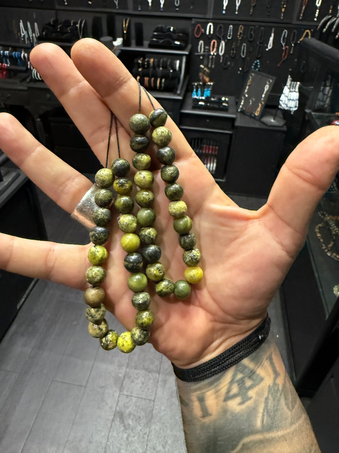 Yellow Turquoise Komboloi / Worry Bead Bracelet -  MK3 V2