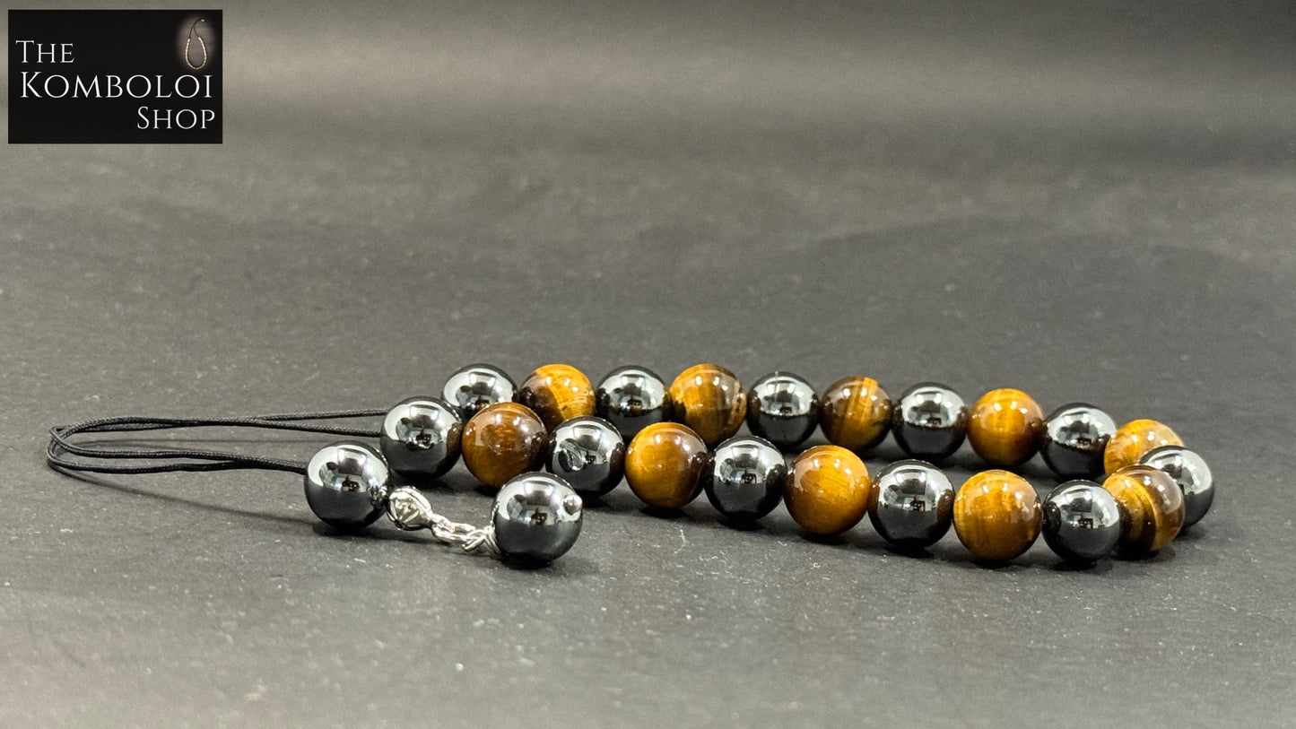 Tiger’s Eye & Hematite Komboloi